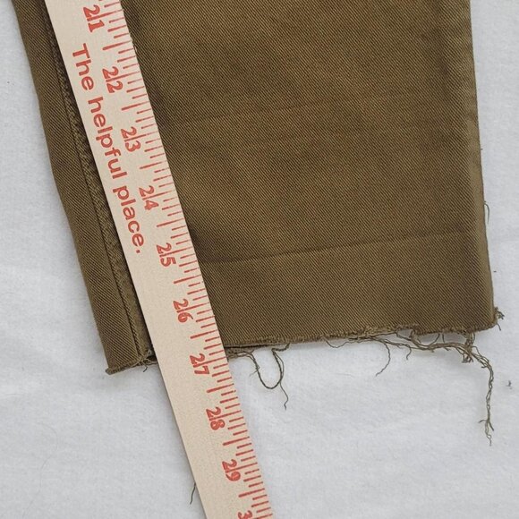 Michael Kors Parker Slim Fit Jeans | Women’s 32/34 | Brown Frayed Hem Grunge - Picture 4 of 6